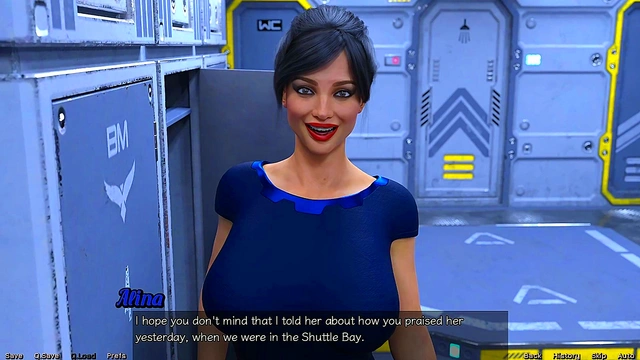 Big-Titted MILF Craves Attention In Stranded Space Anime Game Adventure