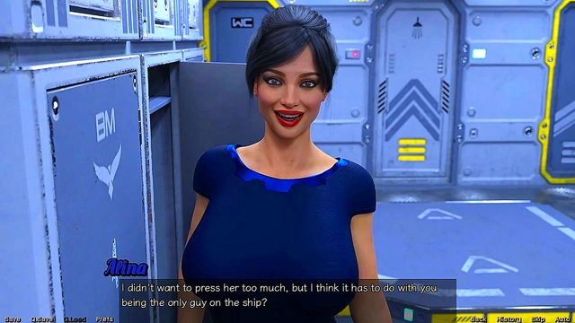 Big-Titted MILF Craves Attention In Stranded Space Anime Game Adventure