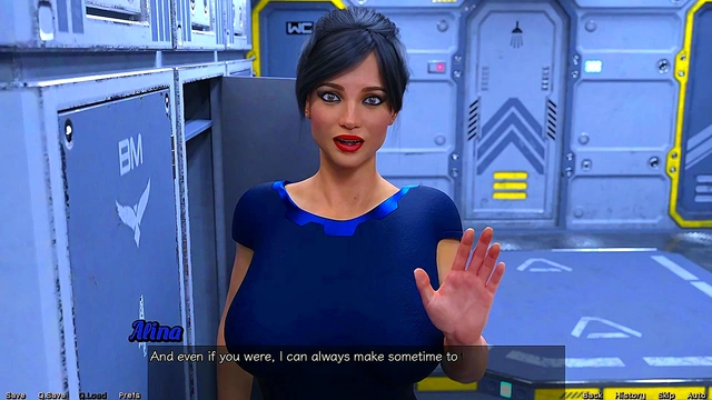 Big-Titted MILF Craves Attention In Stranded Space Anime Game Adventure