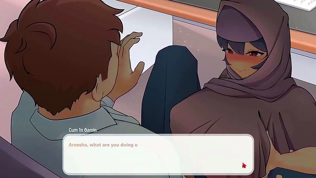 Muslim Boss Gives TitJob Under Desk in Tsundere Milf Anime Game Episode 5