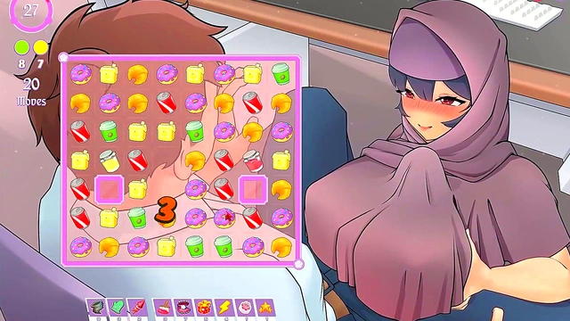 Muslim Boss Gives TitJob Under Desk in Tsundere Milf Anime Game Episode 5