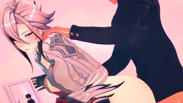 Genshin Impact Anime Arlequin Seduces With Naughty Roleplay Fantasies