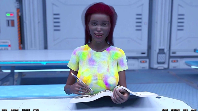 Stranded In Space – Busty Mature MILF Takes Her First Steps With Curvy Big Boobs Action