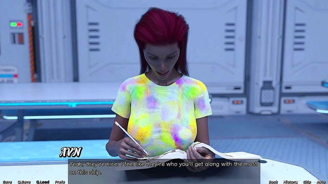 Stranded In Space – Busty Mature MILF Takes Her First Steps With Curvy Big Boobs Action