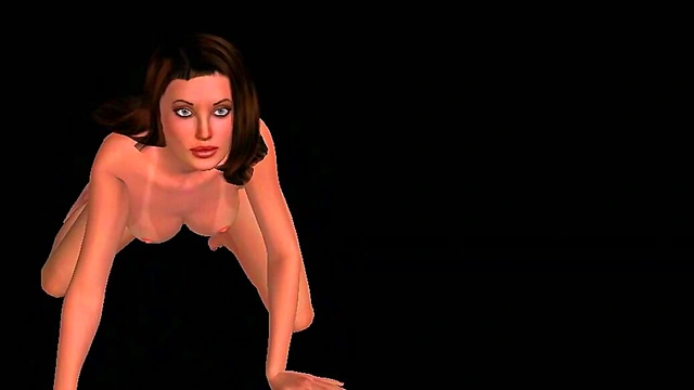 Sexy 3D Anime Girl Shows Off seductive Poses in Multiple Positions