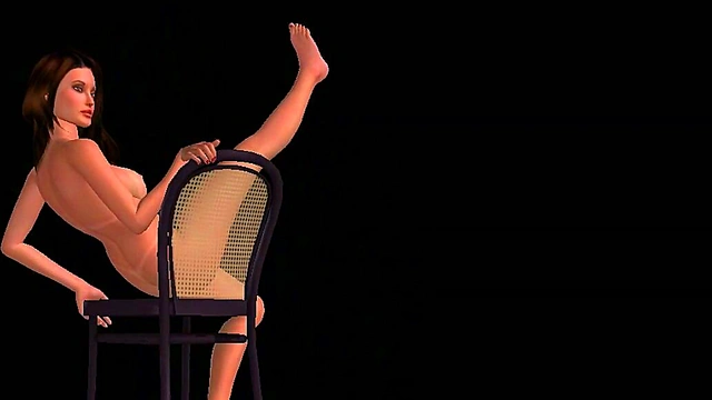 Sexy 3D Anime Girl Shows Off seductive Poses in Multiple Positions