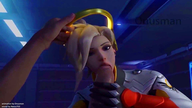 Big-Titted Mercy From Overwatch Rides Dick in 3D Hentai Compilation
