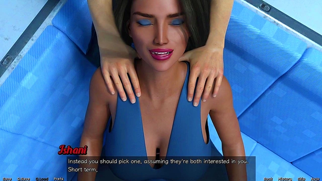 Indian MILF With Giant Tits Moans During erotic Massage in Spacy 3D Anime Scene