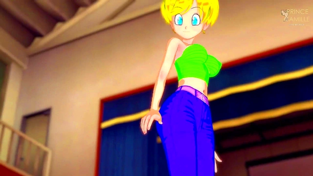 Blonde Big Tits Erasa Gives JOI Tease for Face Shot in Dragon Ball Z Anime