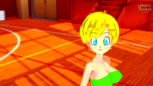 Blonde Big Tits Erasa Gives JOI Tease for Face Shot in Dragon Ball Z Anime