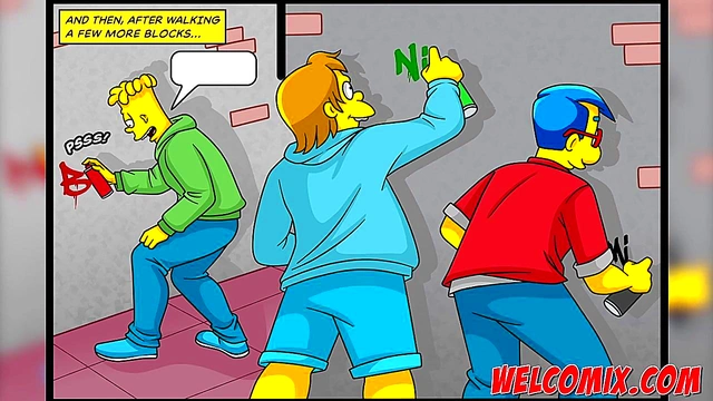 Hot Busty Cops Get Fucked By Three Guys in Steamy Cartoon Action