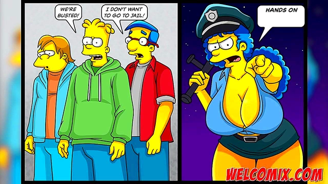 Hot Busty Cops Get Fucked By Three Guys in Steamy Cartoon Action