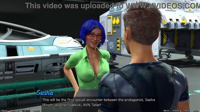 Lesbian Astronauts Stranded in Space Enjoy Busty 3D Hentai Makeout Session