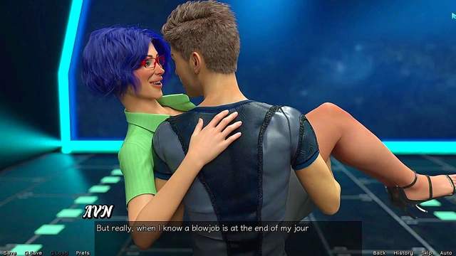 Lesbian Astronauts Stranded in Space Enjoy Busty 3D Hentai Makeout Session