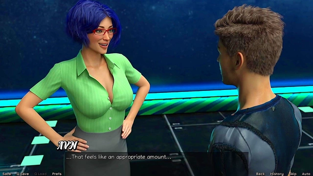 Lesbian Astronauts Stranded in Space Enjoy Busty 3D Hentai Makeout Session