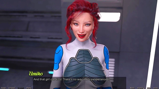 Lesbian Astronauts Stranded in Space Enjoy Busty 3D Hentai Makeout Session