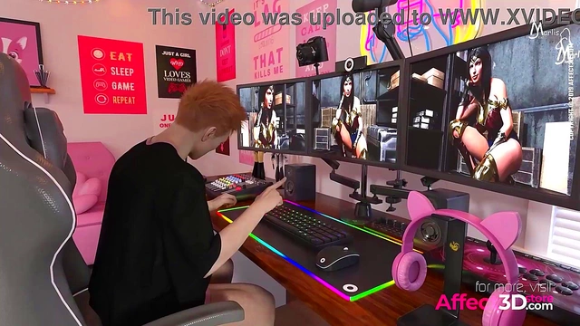 GamerGirl Heroine Fucks With Big Tits & Uniform in HD 3D Anime Fantasy