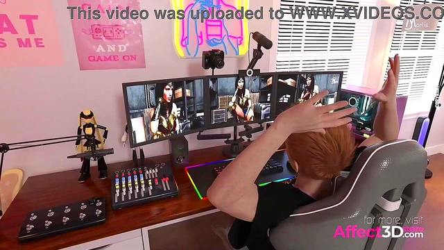 GamerGirl Heroine Fucks With Big Tits & Uniform in HD 3D Anime Fantasy