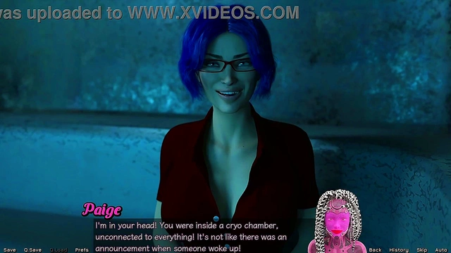 Hot Blue-Haired MILF Gets Steamy in Space for Date Night Creampie Adventure
