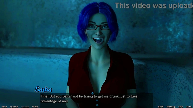 Hot Blue-Haired MILF Gets Steamy in Space for Date Night Creampie Adventure