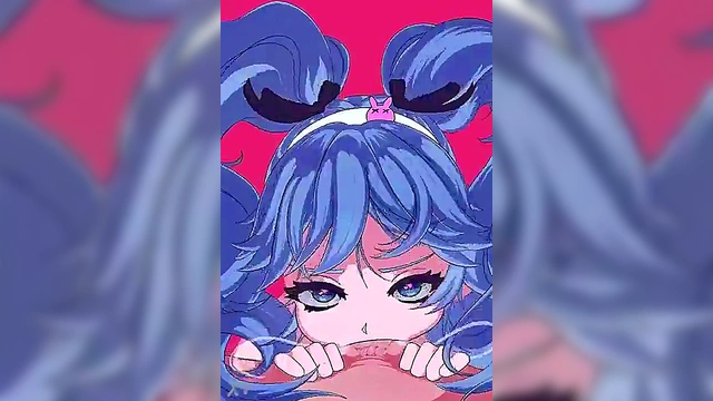 Hatsune Miku’s Sloppy Blowjob & Deepthroat Session Ends With Facial Glory