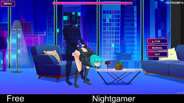 Cute Anime Girlfriend Gets Erotic in Nighttime Casual Sex Session
