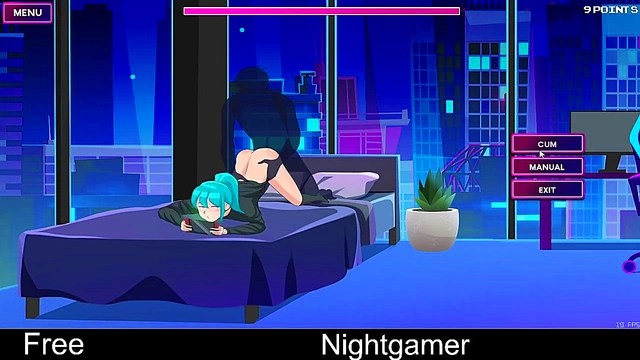 Cute Anime Girlfriend Gets Erotic in Nighttime Casual Sex Session