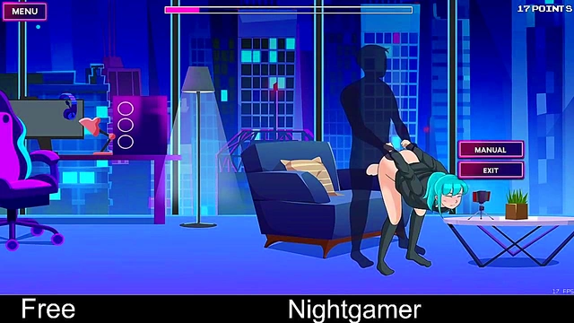 Cute Anime Girlfriend Gets Erotic in Nighttime Casual Sex Session
