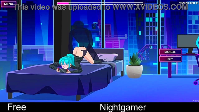 Cute Anime Girlfriend Gets Erotic in Nighttime Casual Sex Session
