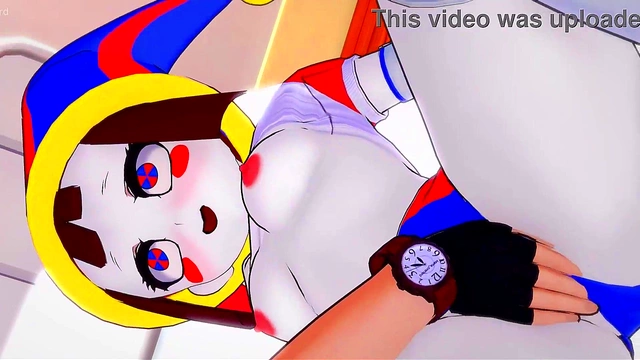 Sporty Pomni from The Amazing Digital Circus Fucks in Infirmary Wearing Sports Outfit