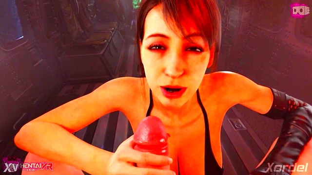 Big-Titted Anime Chick Teases With Hot Handjob In Metal Gear Solid VR Fantasy