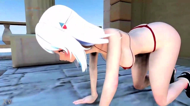 Giant Gawr Gura Waifu Goddess Dominates in 3D Hentai Anime Action