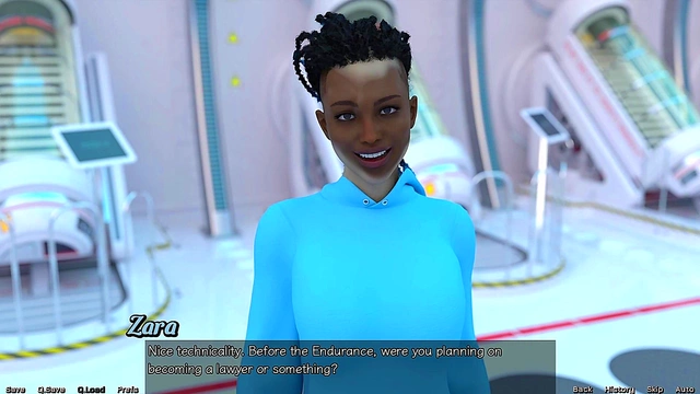 Red-Haired Stepmother Tempts Teen In Futuristic Shower Adventure