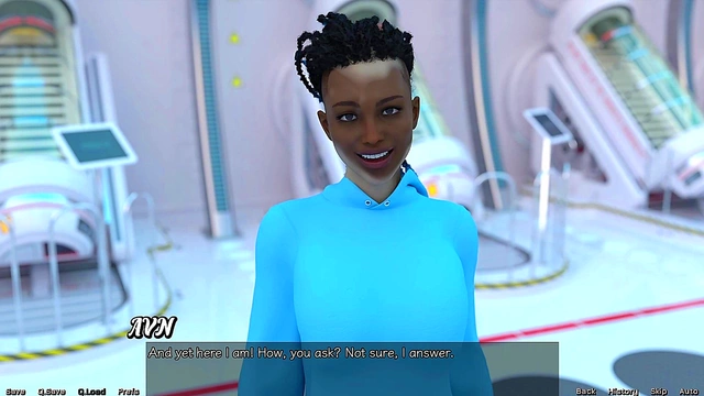 Red-Haired Stepmother Tempts Teen In Futuristic Shower Adventure