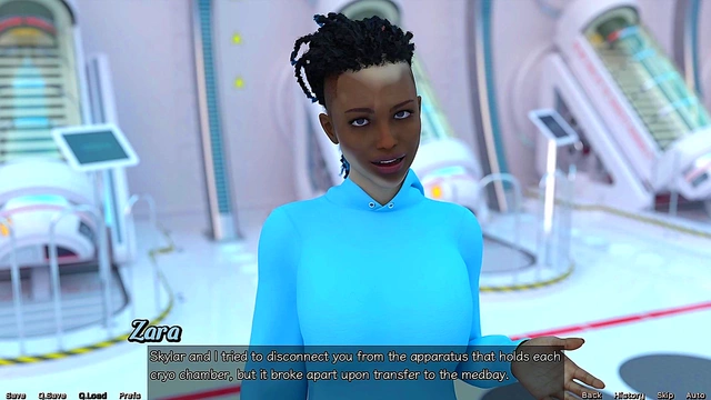 Red-Haired Stepmother Tempts Teen In Futuristic Shower Adventure