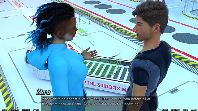 Red-Haired Stepmother Tempts Teen In Futuristic Shower Adventure