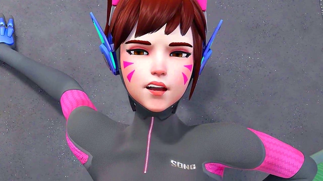 D.Va Gets naughty With Her Personal Trainer In Steamy Anime Action
