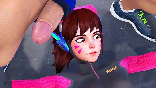 D.Va Gets naughty With Her Personal Trainer In Steamy Anime Action