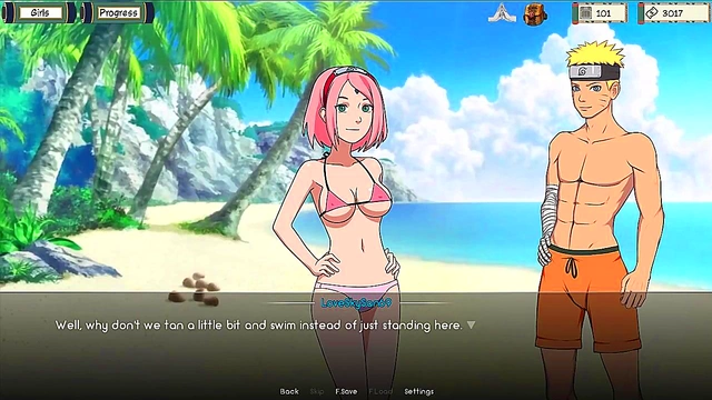 Summertime Seduction – Naruto Kunoichi Trains in 3D Anime Bliss