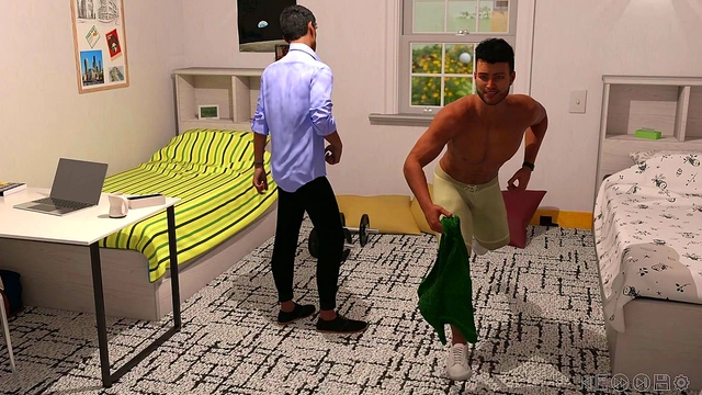 Teen Summer Vacation – Animated Yaoi Shower Handjob Fantasy