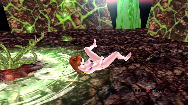 Cute 3D Anime Teen Rubs Pussy On Floor For Hot Solo Orgasm