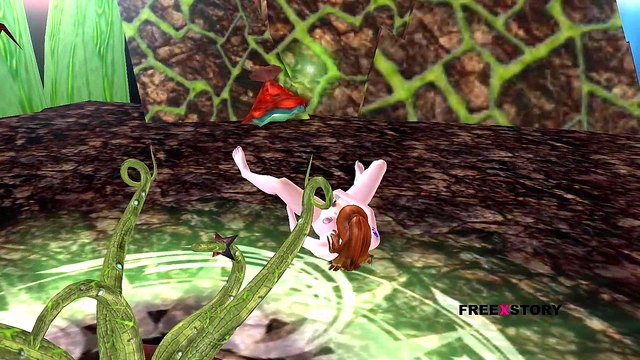 Cute 3D Anime Teen Rubs Pussy On Floor For Hot Solo Orgasm