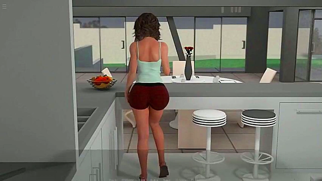 Business Trip Turns Sexy – 3D Anime Couple’s Intimate Encounter Away From Home