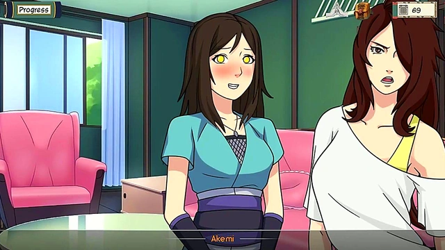 Step-Dad Fucks Sexy Step-Mom and Sissy in Kunoichi Trainer Anime Adventure