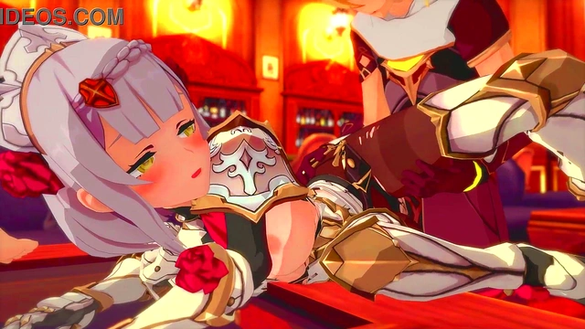 Noelle & Jean Threesome Adventure in 3D Hentai Genshin Impact Fantasy