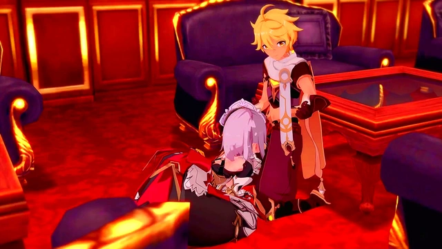 Noelle & Jean Threesome Adventure in 3D Hentai Genshin Impact Fantasy