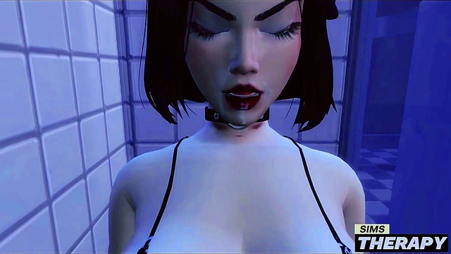 Gothic Babysitter Seduces Big Brother In Sims-Themed Hentai Session