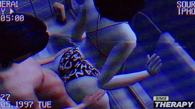 Gothic Babysitter Seduces Big Brother In Sims-Themed Hentai Session