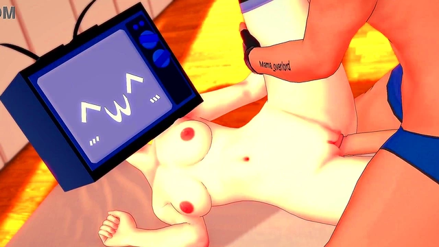 Sporty TV Woman Rides Cock in Her Room for Steamy 3D Anime Action