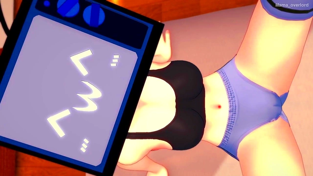 Sporty TV Woman Rides Cock in Her Room for Steamy 3D Anime Action